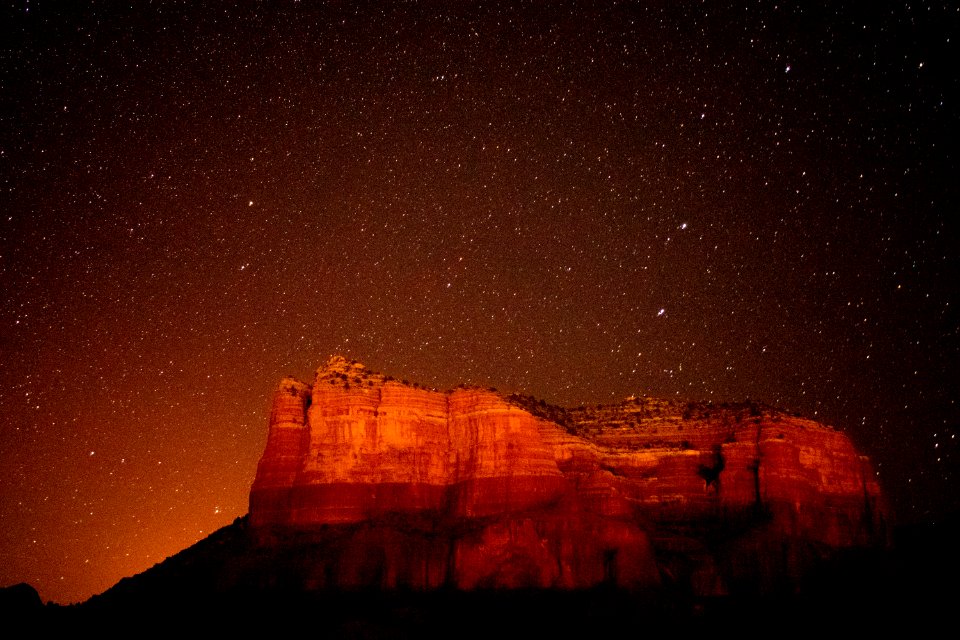 landscape photo of brown mountain