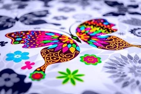 Watercolor insect decoration