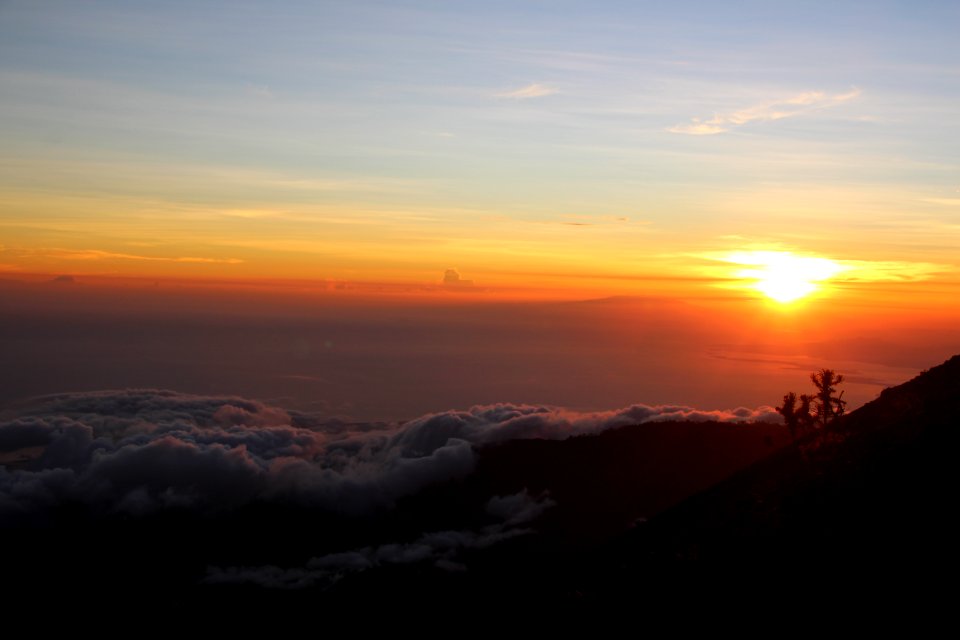 Mount rinjani, Indonesia, Sky
