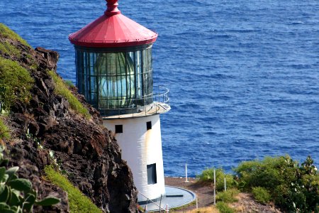 Makapu u point lighthouse, Honolulu, United states photo