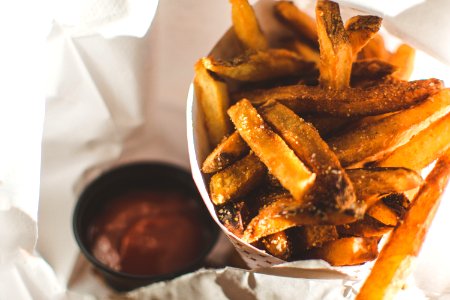 selective focus photo of french fries
