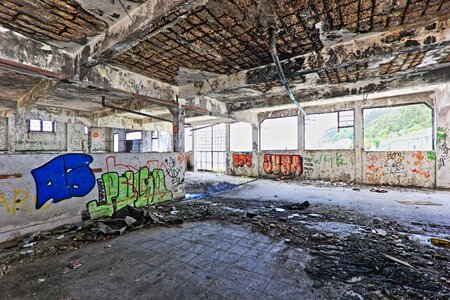 Ruin industry abandoned