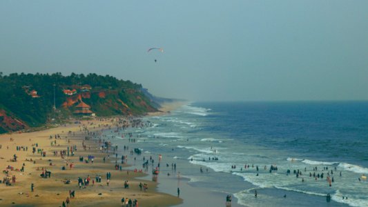 Varkala, Papanasam beach, India photo