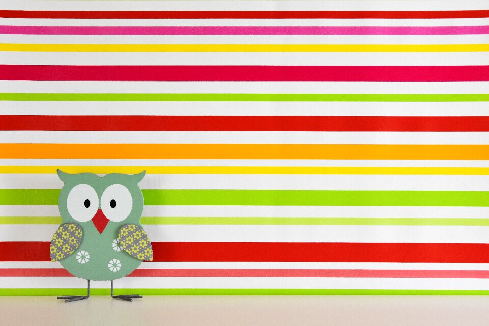 Painted funny decoration