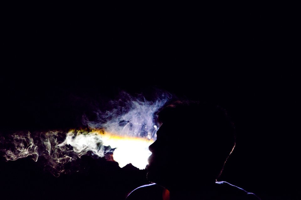 Smoke, Smoking, Silhouette