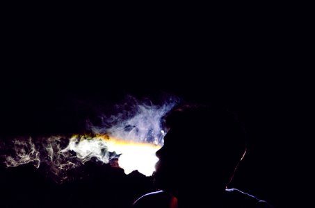 Smoke, Smoking, Silhouette