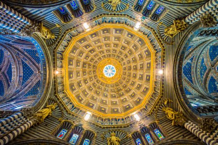 gold and brown building ceiling photo