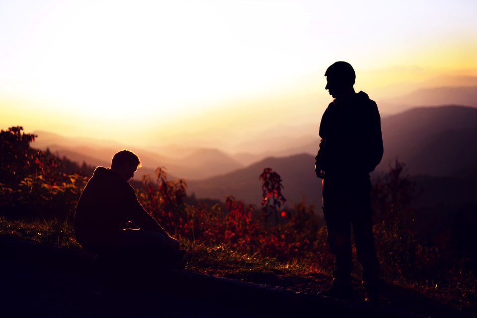 Relaxing, Overlook, Sunset