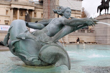 Trafalgar square winter