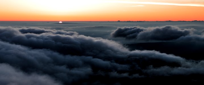 aerial photography of gray clouds