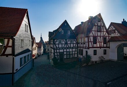 Historic center truss fachwerkhaus