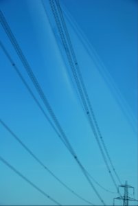 Blue, Electricity, Pylon