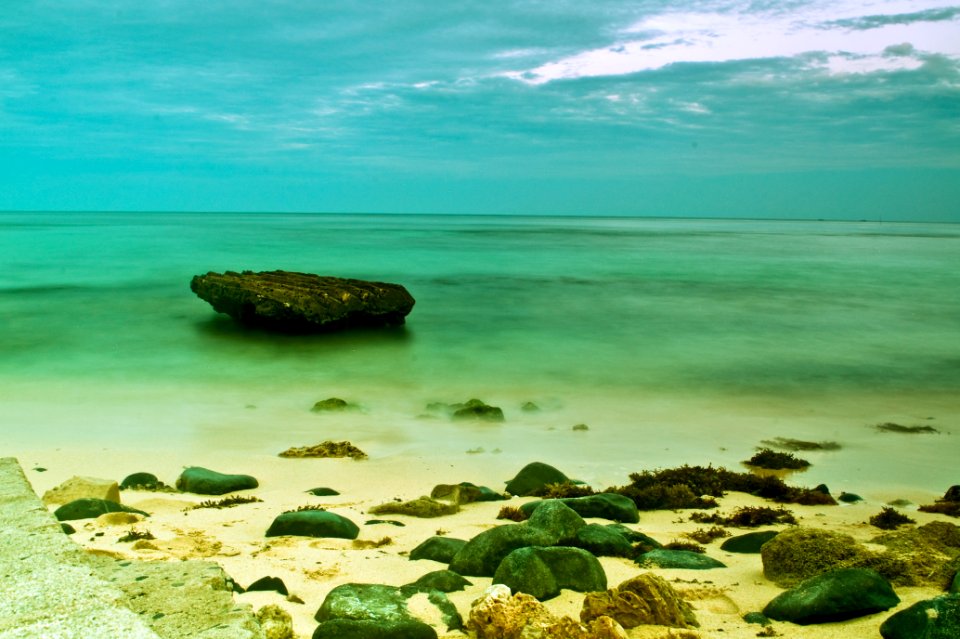 Pangasinan, Philippines, Cyan photo