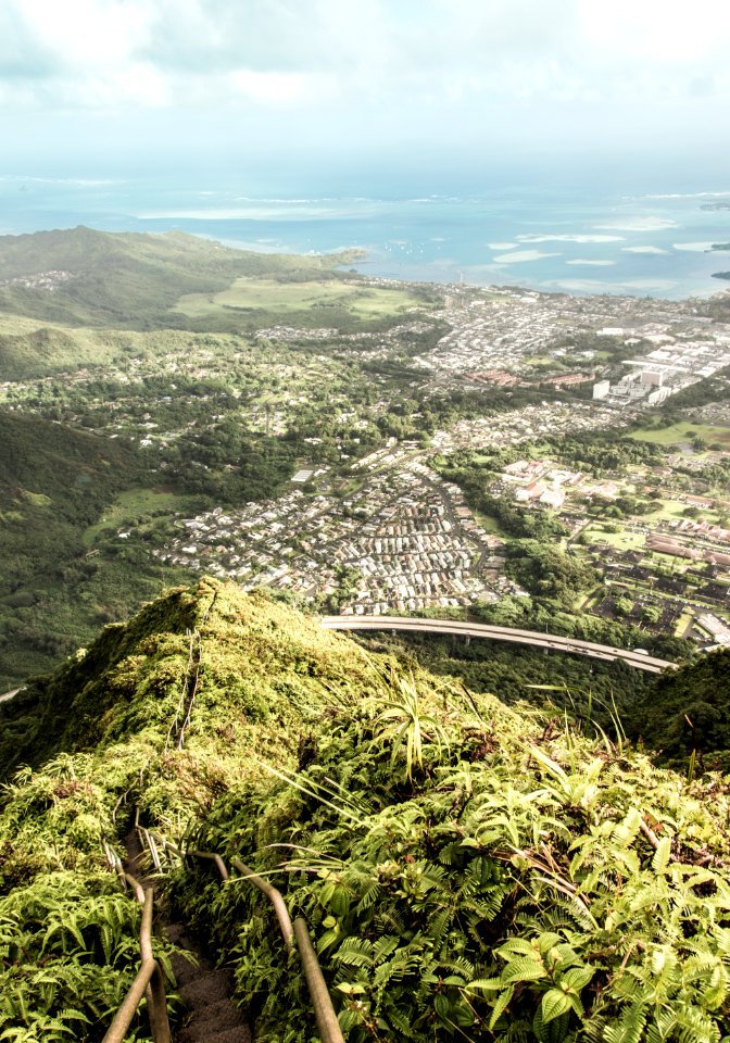 Haiku stairs, Kaneohe, United states