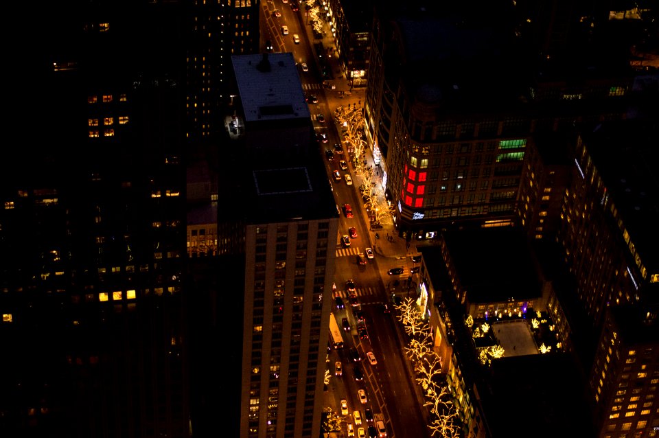 aerial view of high-rise buildings