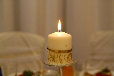 Candles gold wedding