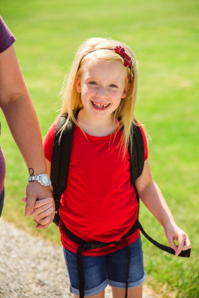 Walking, Girl, School