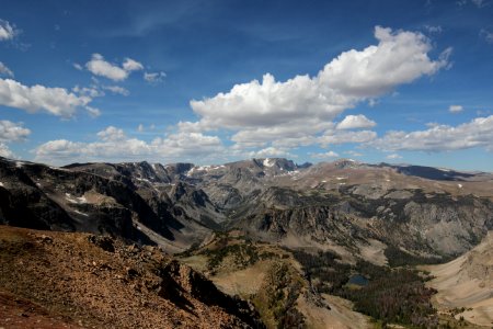 brown mountain terrain under clear sky photo