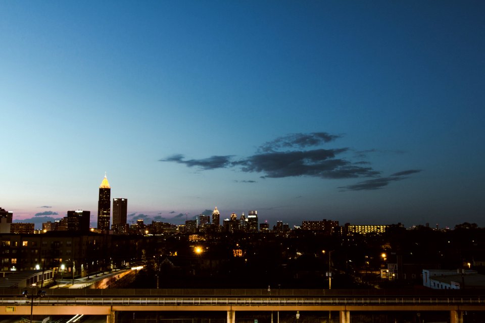 Skyscrapers, Sunset, Dusk