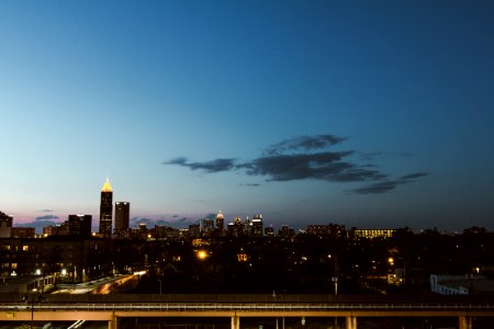 Skyscrapers, Sunset, Dusk
