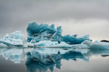ice berg on body of water photo