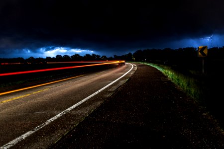 time lapse photography of raod