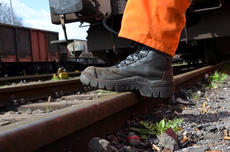 Seemed head goods wagons railway photo