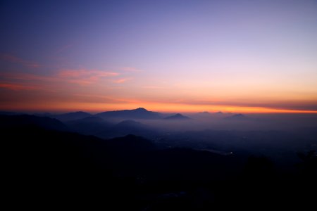 fog covering mountains