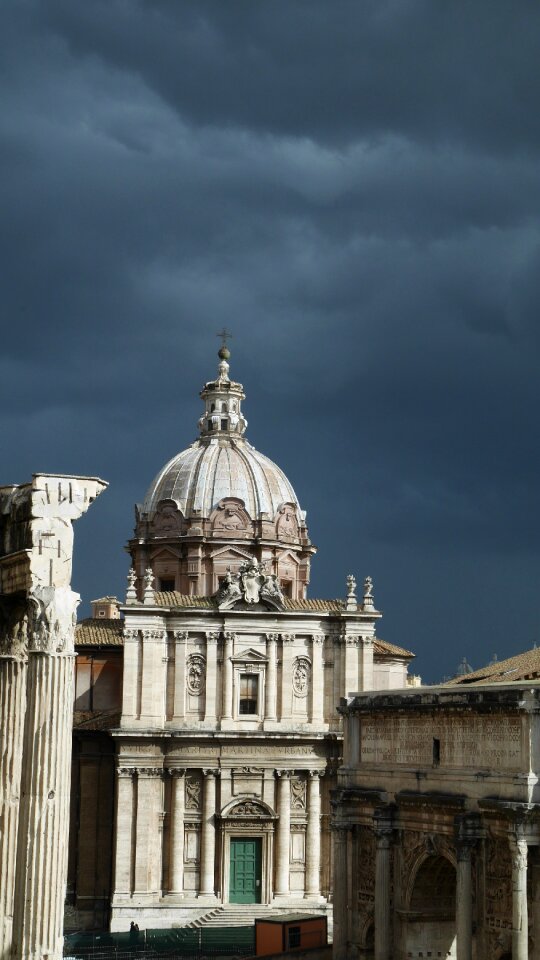 Rome grey sky palatino