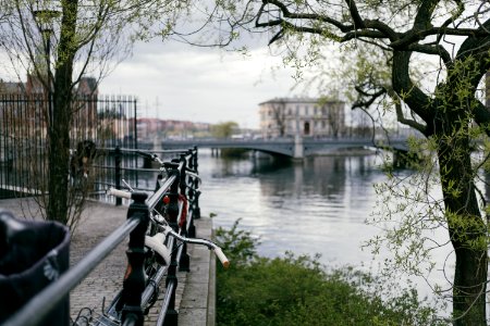 shallow focus photo of bicycles photo