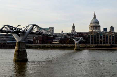 Millennium bridge, London, United kingdom photo