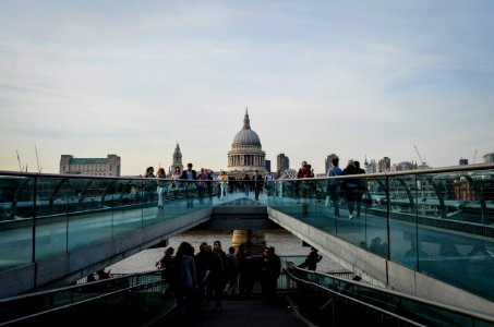 Millennium bridge, London, United kingdom photo