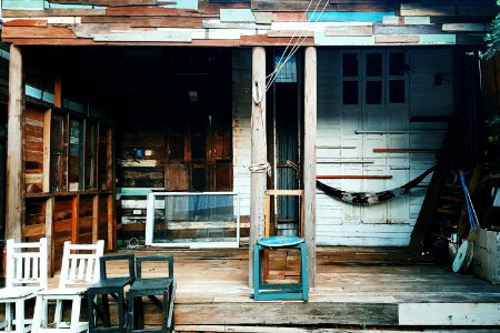 Thail, Floating market, Vintage photo