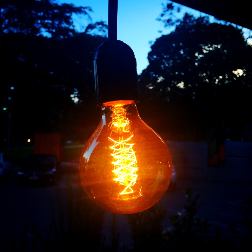 Lamp, Outdoor, Retro