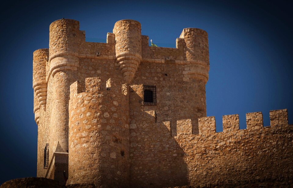 Battlements medieval tower