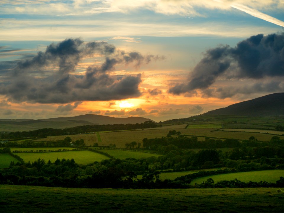 Sun, Clouds, Countryside