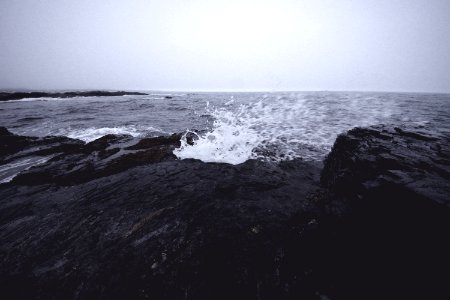 Rocks, Storm, Dark photo