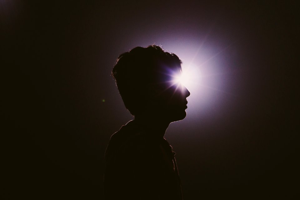 Silhouette, Person, Man