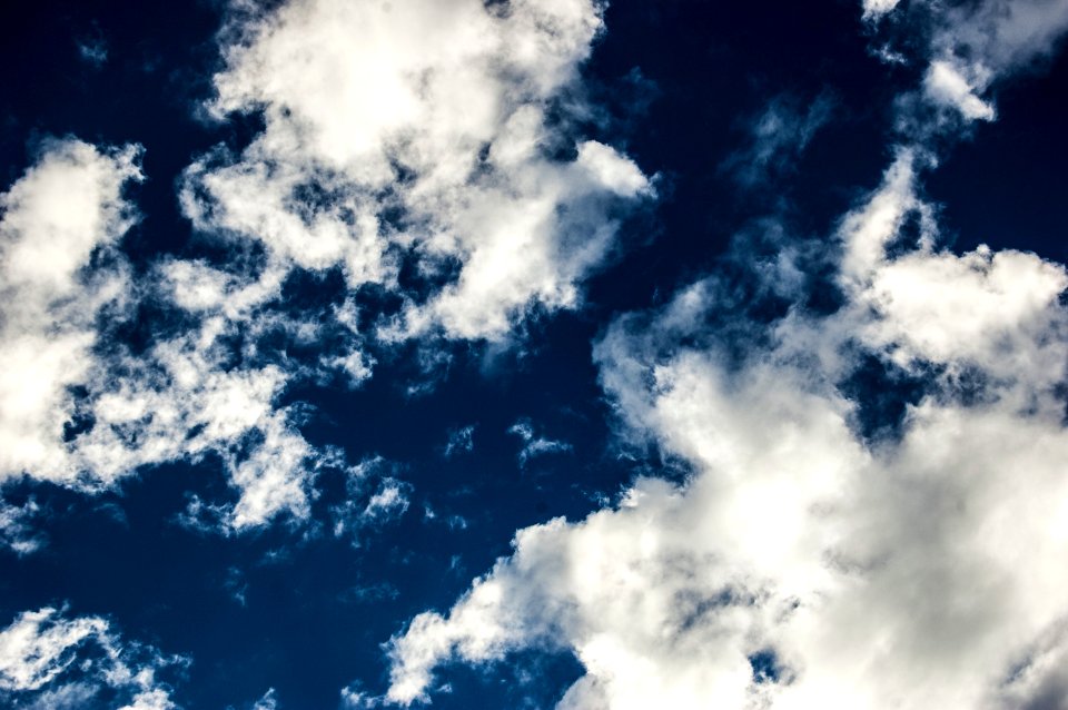 low angle photography of blue sky