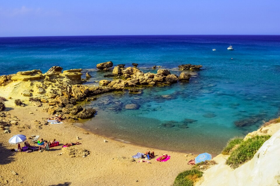 Sand coast landscape