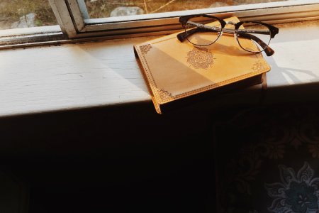 Glasses, Bible study, Reading photo