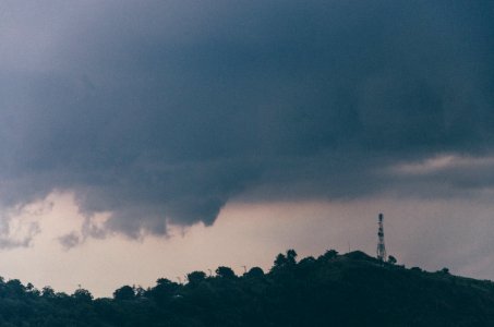 Scape, Clouds, Tower