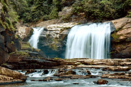 landscape photography of waterfalls photo