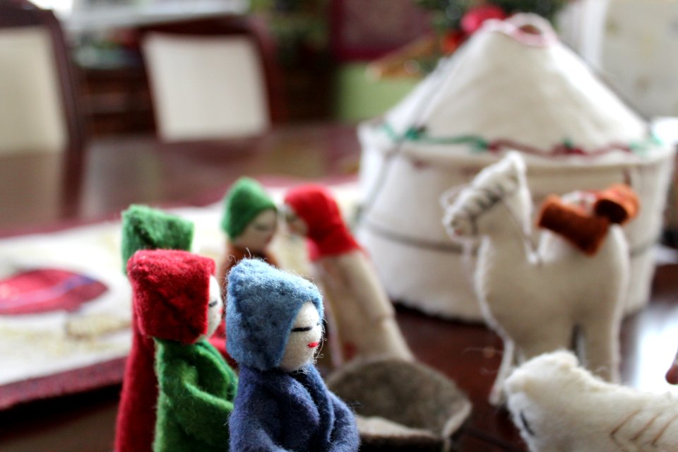 Wisemen, Nativity scene, Yurt