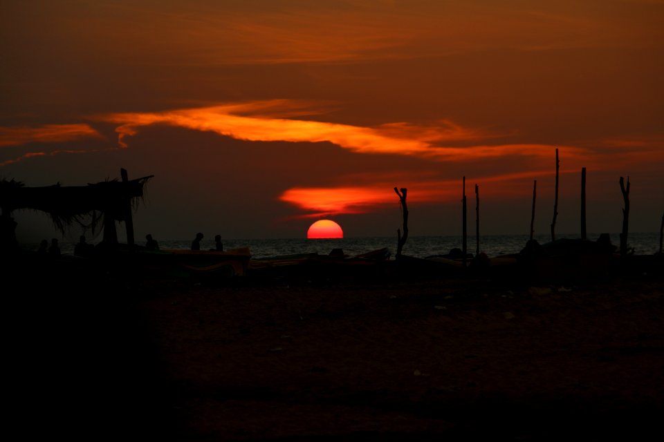 Sri lanka, Talaimannar, Sunset