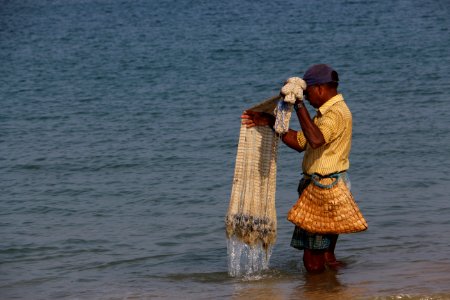 Point pedro, Sri lanka, Fisherman photo