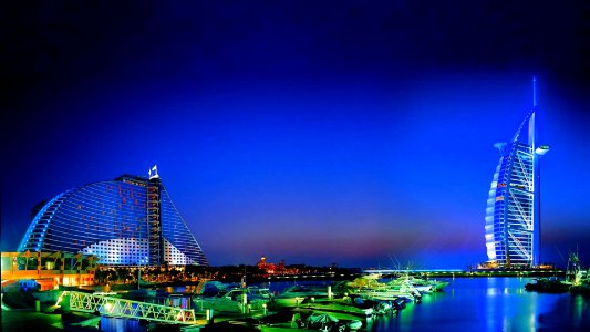 Buildings, Water, Sky photo