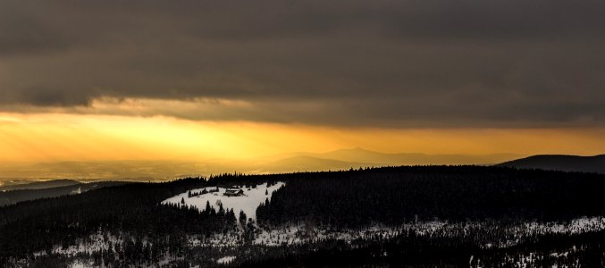 landscape photography of snow covered field during daytime photo