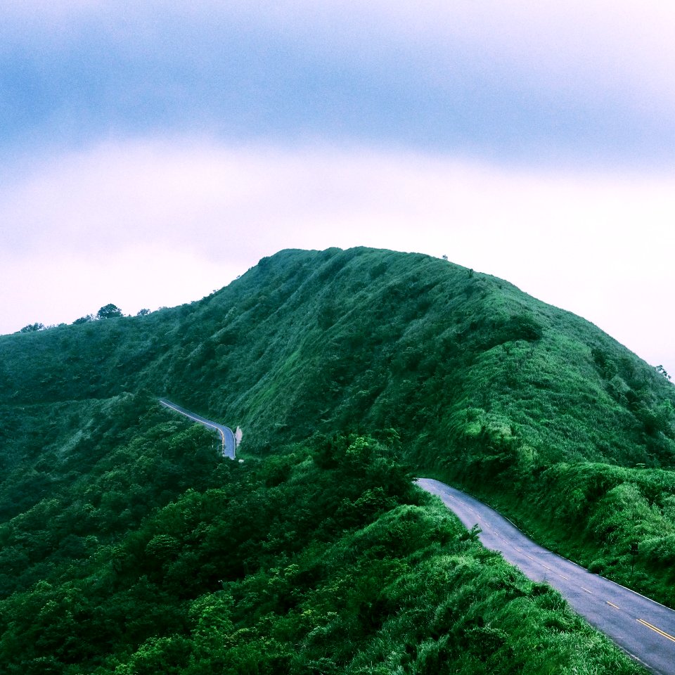 Green, Mountain, Road
