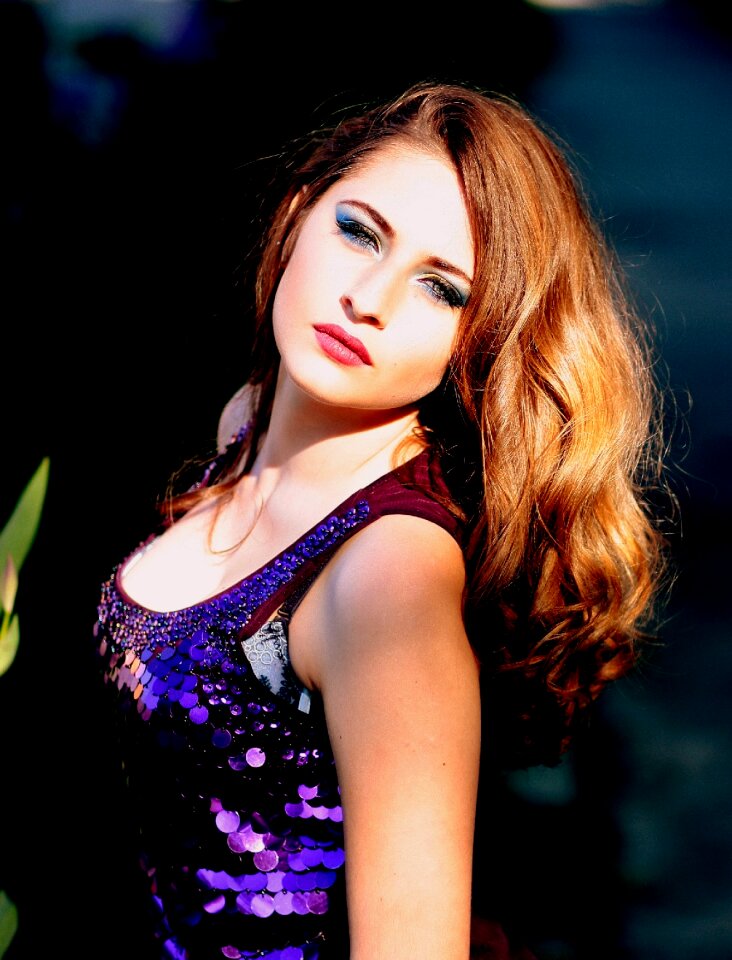 Dress mov bright